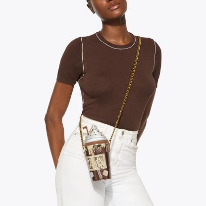 Kurt Geiger London Coffee Cup Bag - Brown - view 2