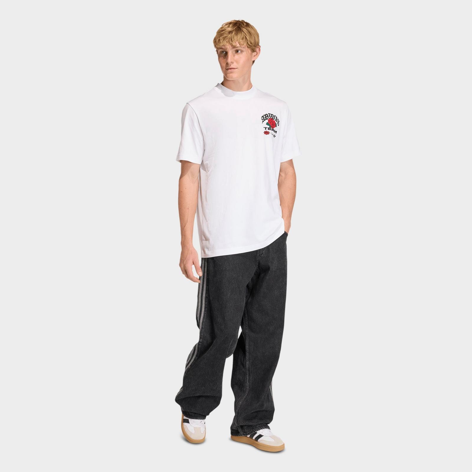 Men's adidas Roses Graphic T-Shirt - White - view 2