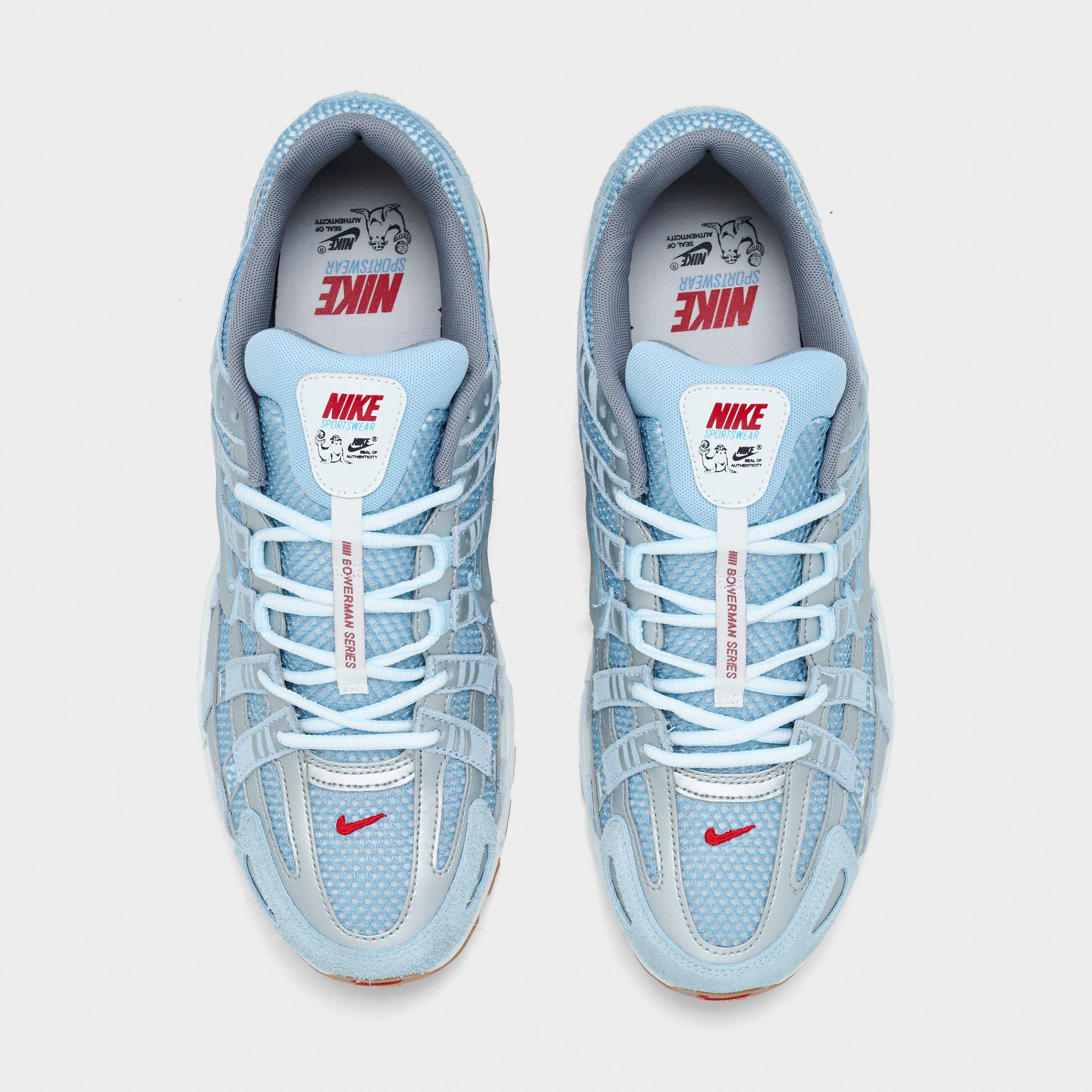 Men's Nithtke P-6000 Casual Shoes - Part 1 - Soft Blue/Metallic Silver/Summit White - Top view