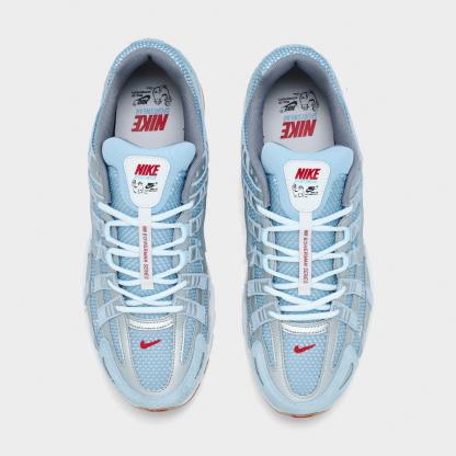 Men's Nithtke P-6000 Casual Shoes - Part 1 - Soft Blue/Metallic Silver/Summit White - Top view
