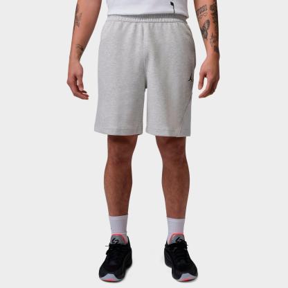 Men's Jordan Sport Hoop Fleece Shorts - Grey Heather/Pale Grey/Black - view 1
