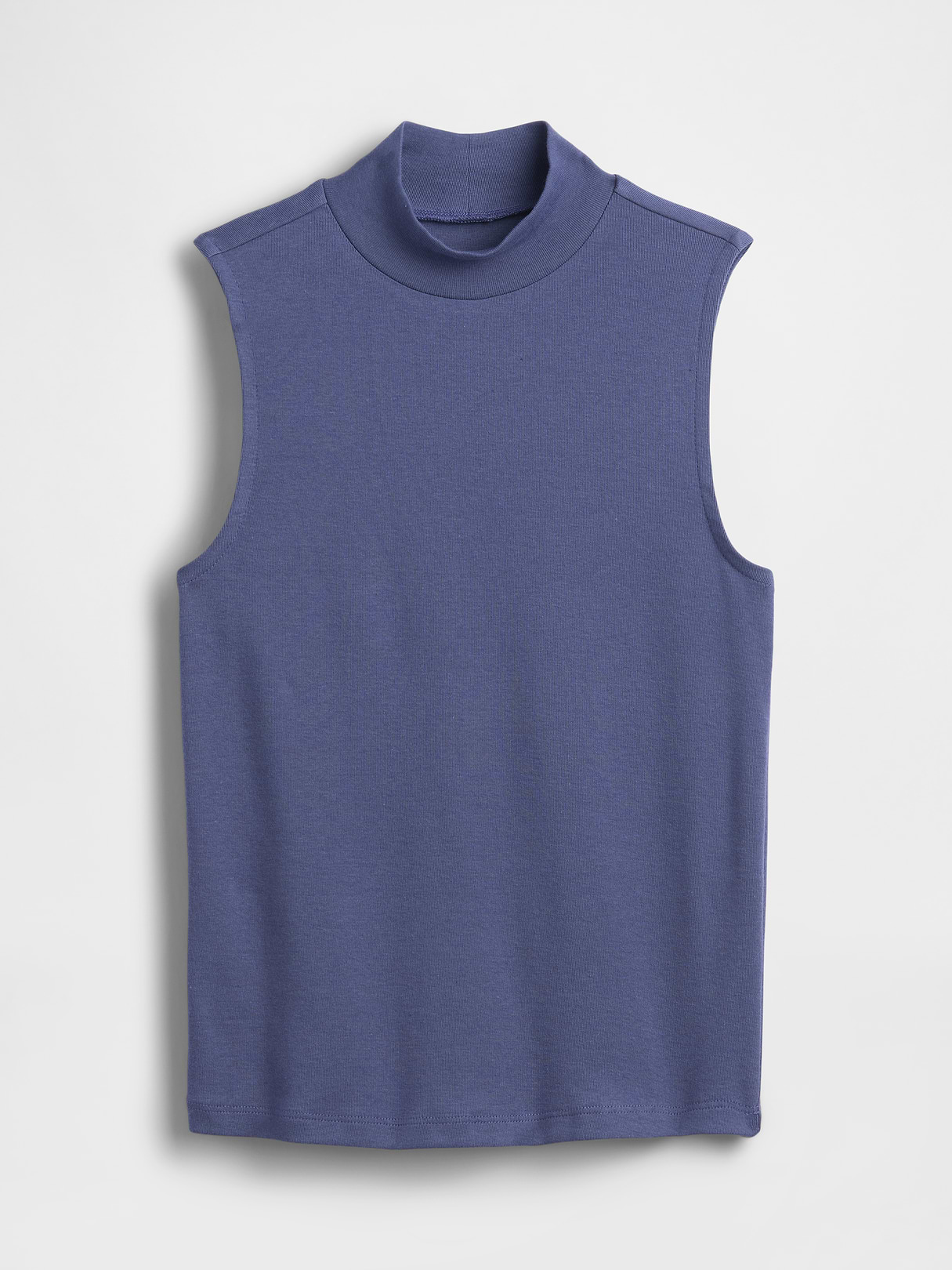 Modern Mockneck Tank Top - Sargassus blue