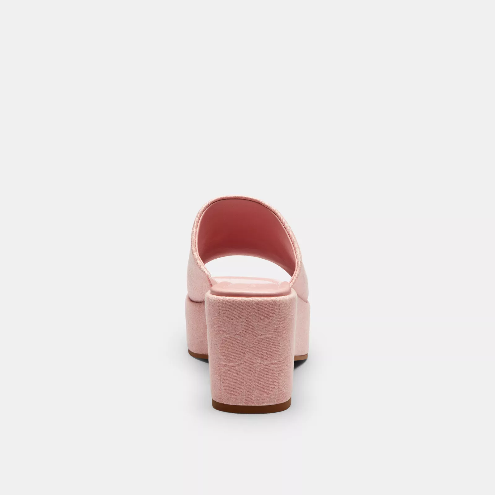 Phoebe Platform Sandal In Signature Denim - Ballerina. - view 6