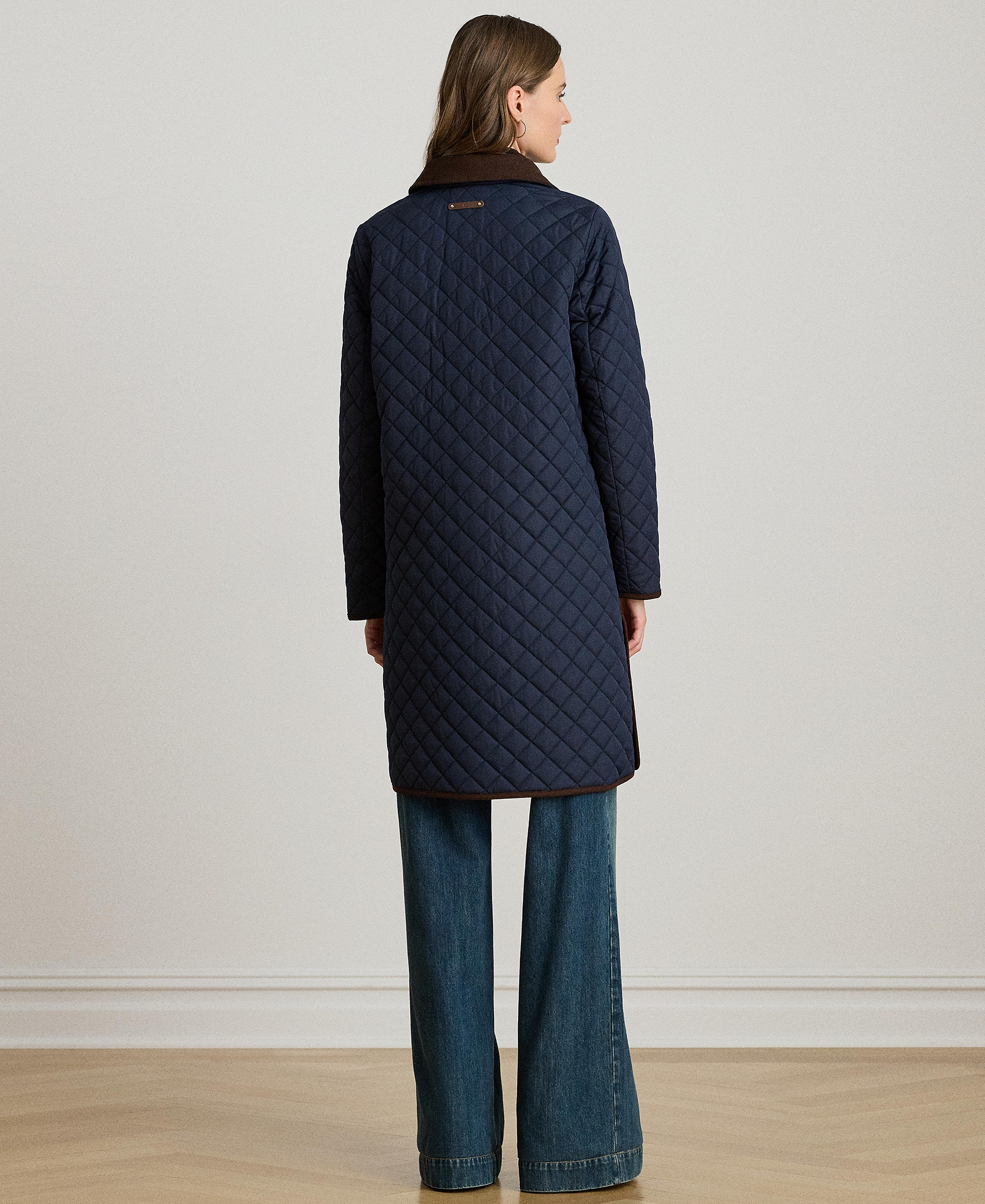 Lauren Ralph Lauren Women's Diamond-Quilted Coat, Created for Macy's - Dark Navy