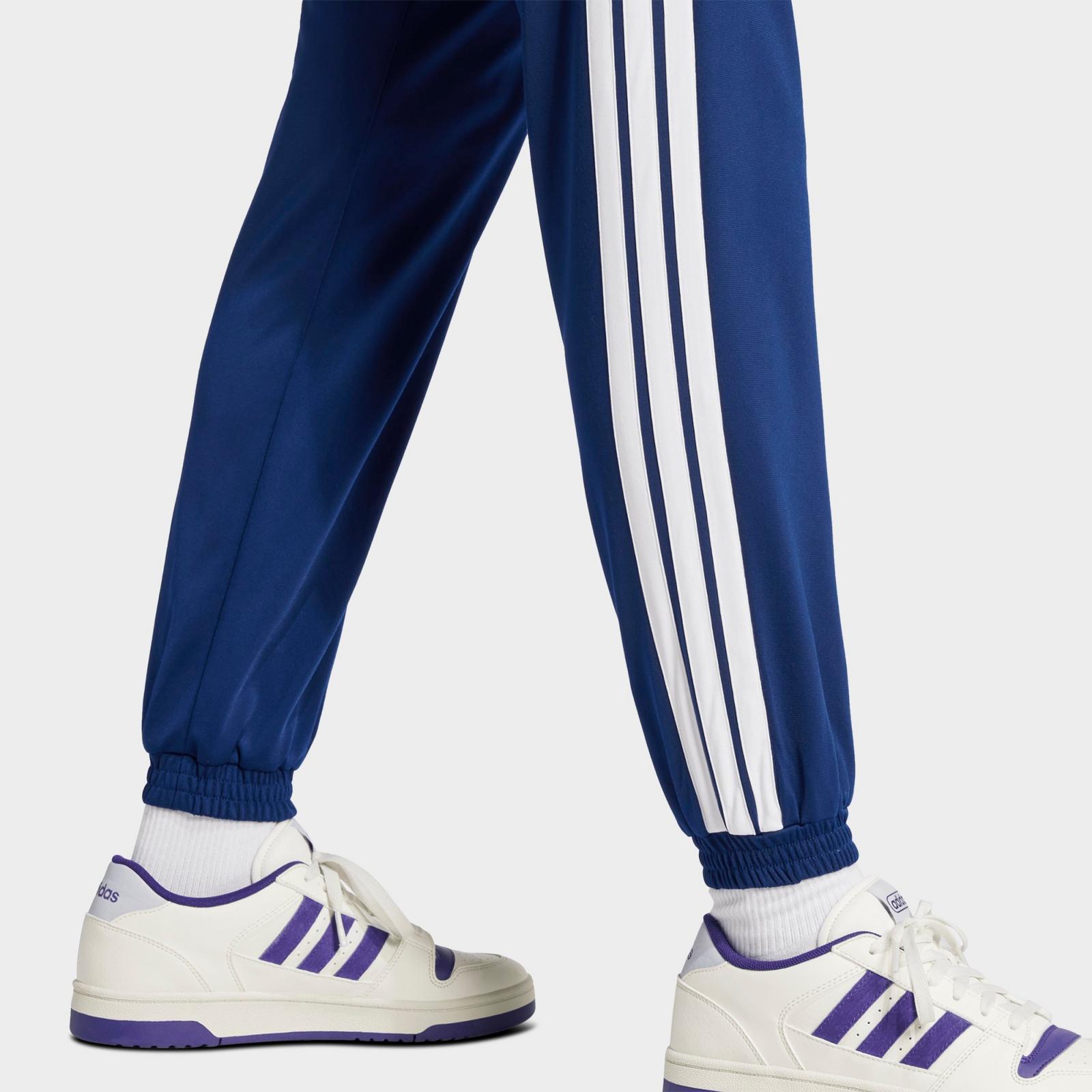Women's adidas Essentials DAYREADY Tricot Tracksuit Pants - Dark Blue/White - view 5
