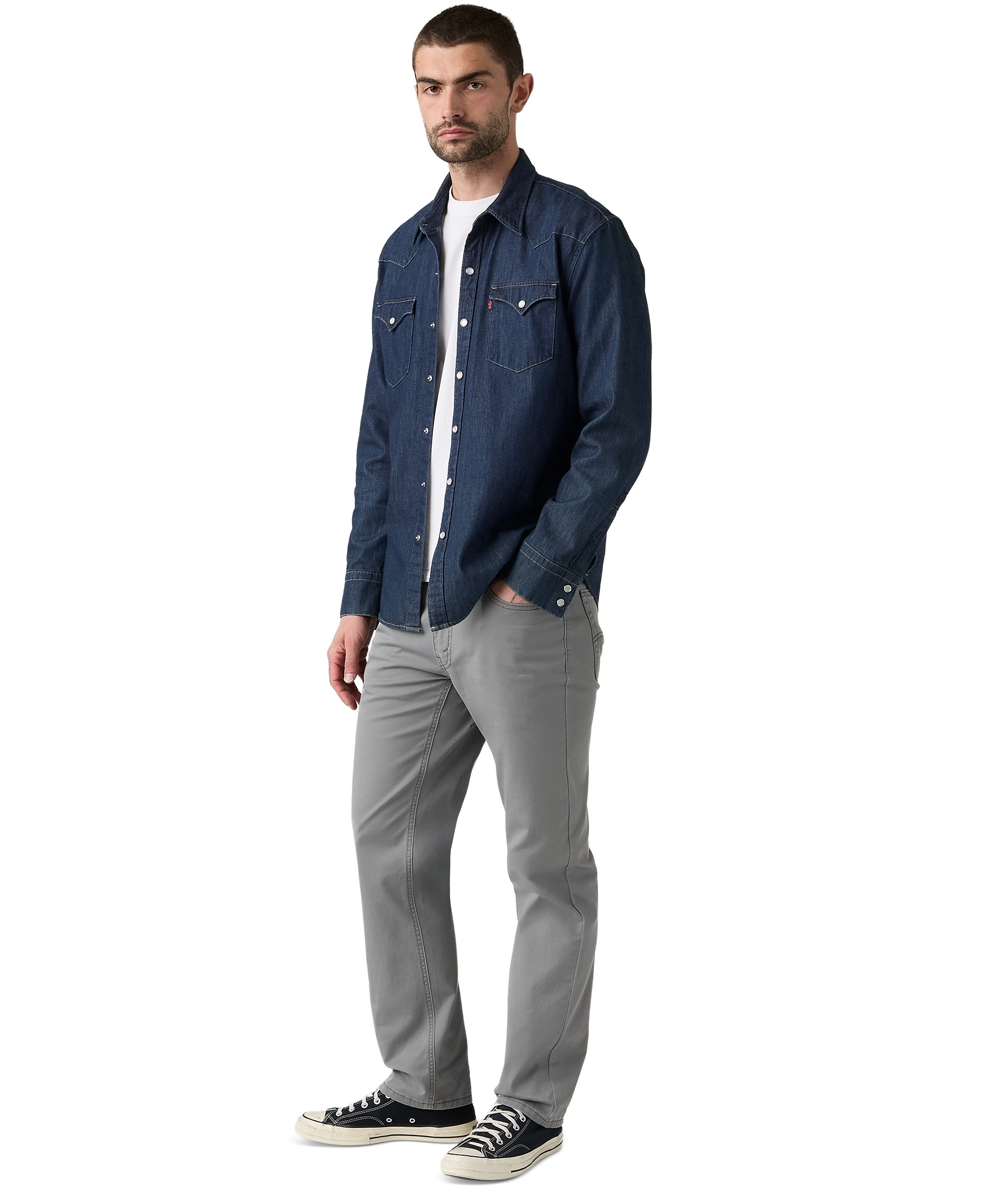 Levi's Men's 541™ Athletic-Fit Taper Jeans - Pewter Twill
