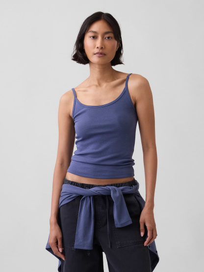 Modern Crop Cami - Sargassus blue