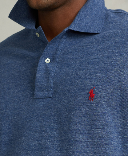Polo Ralph Lauren Men's Big & Tall Cotton Short-Sleeve Polo Shirt - Classic Royal Heather