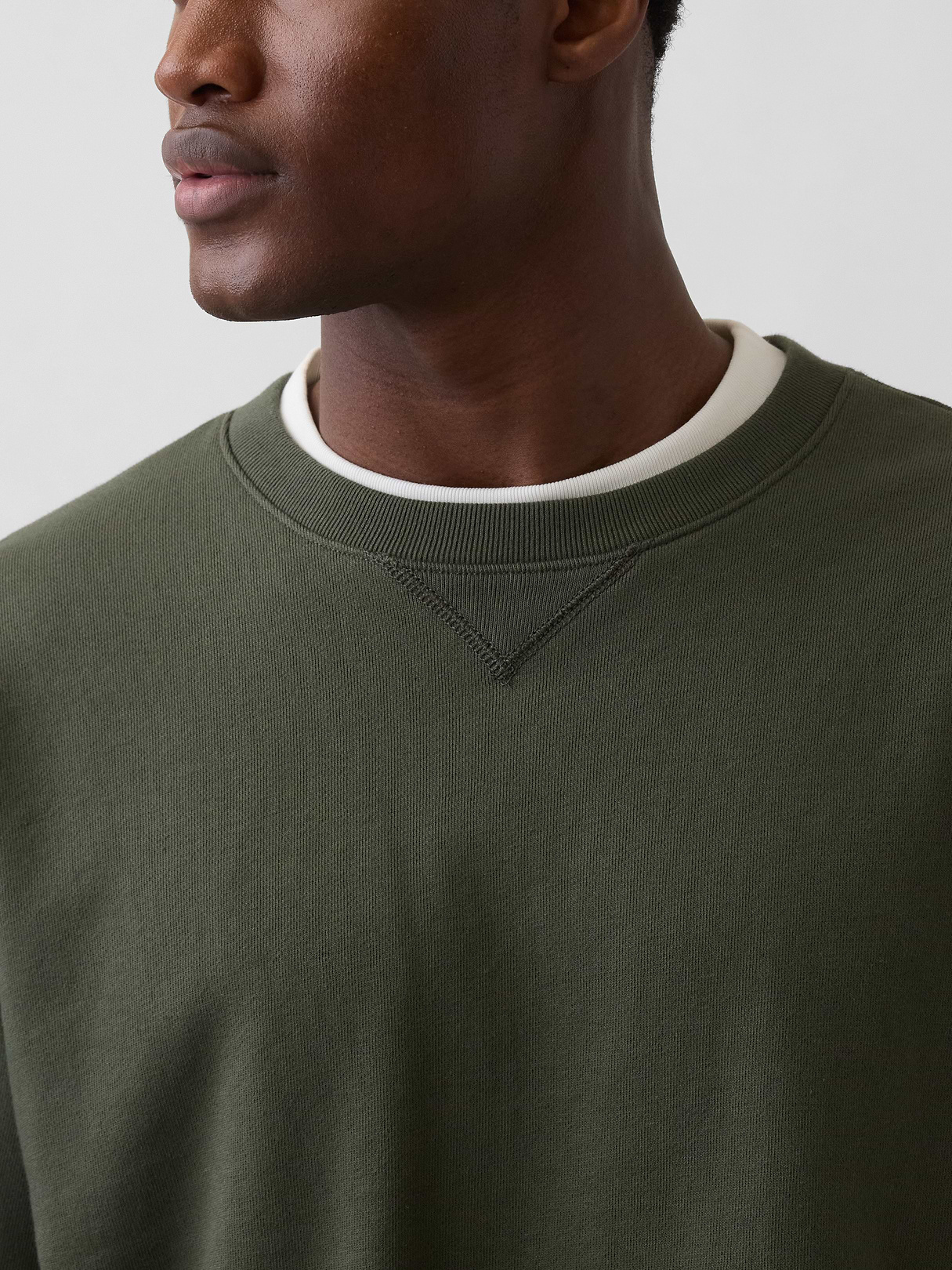 Adult Heavyweight French Terry Oversized Sweatshirt - DEEP DEPTHS GREEN