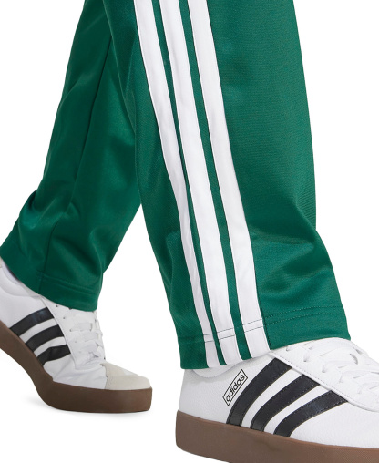 adidas Men's 3-Stripes Regular Open Hem Track Pants - Collegiate Green