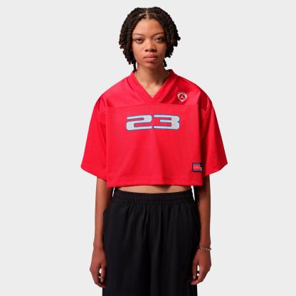 Women's Jordan Brooklyn Short-Sleeve Jersey Top - University Red