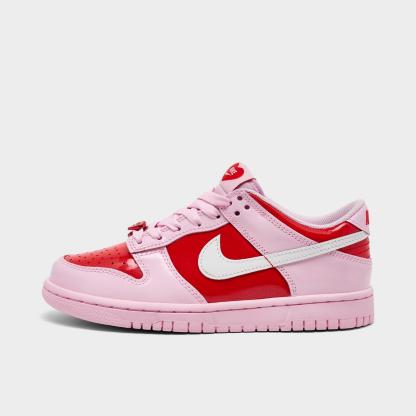 Girls' Big Kids' Nike Dunk Low Casual Shoes - Pink Foam/Light Crimson/Summit White