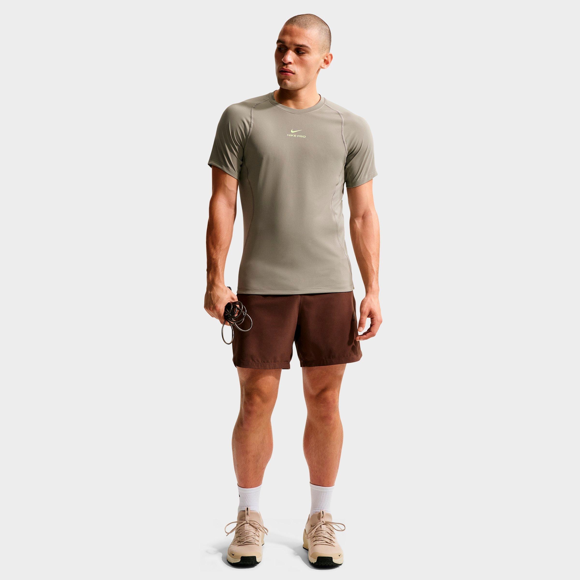 Men's Nithtke Pro Dri-FIT Training Top - Light Army/Light Liquid Lime