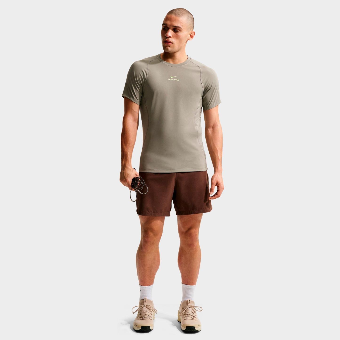 Men's Nithtke Pro Dri-FIT Training Top - Light Army/Light Liquid Lime