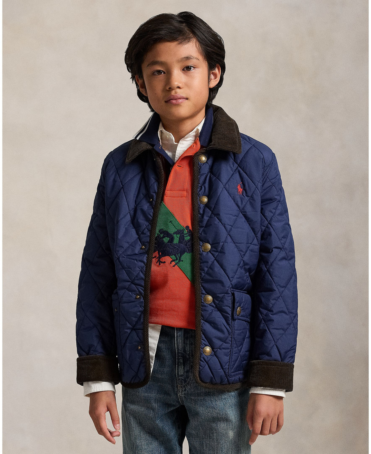 Polo Ralph Lauren Boys' 8-20 Hooded Barn Jacket - Newport Navy