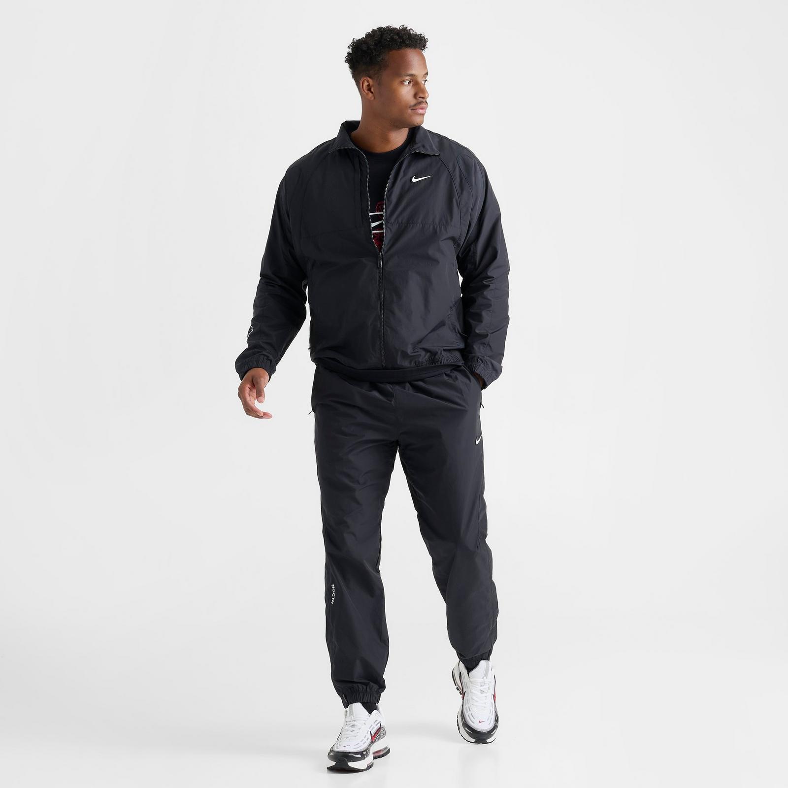 Men's Nike NOCTA Northstar Nylon Track Pants - Black/Black/White