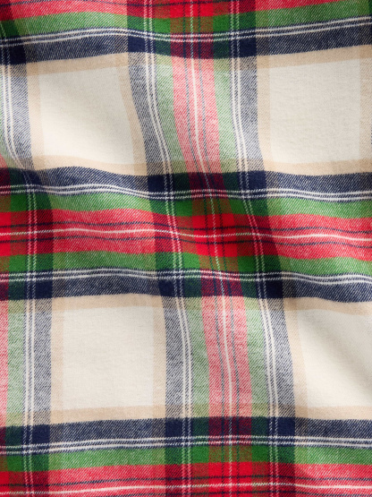 Adult Softest Flannel PJ Pants - Tan tartan plaid