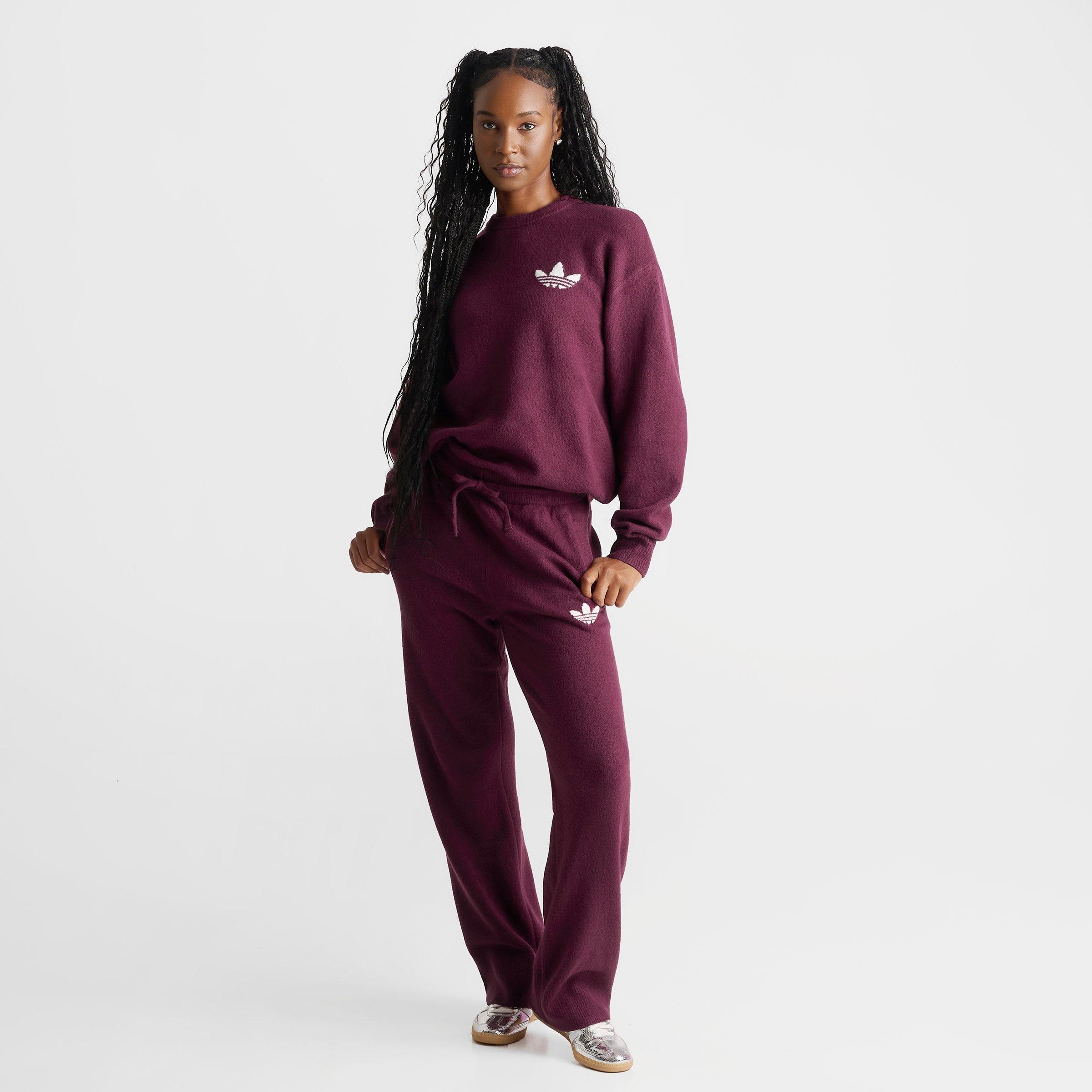 Women's adidas Originals Essentials Knitted Pants - Maroon