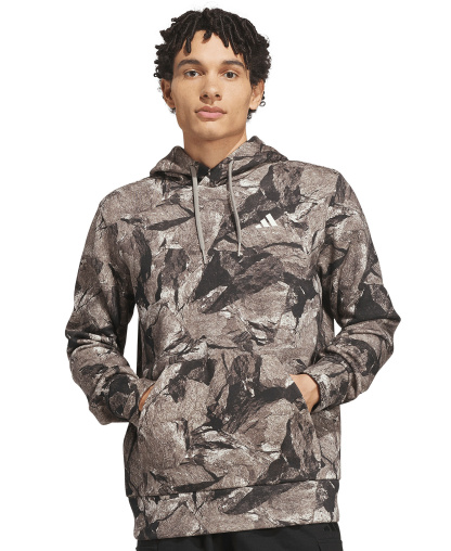 adidas Men's Rock Camo Graphic Pullover Hoodie - Silver Pebble