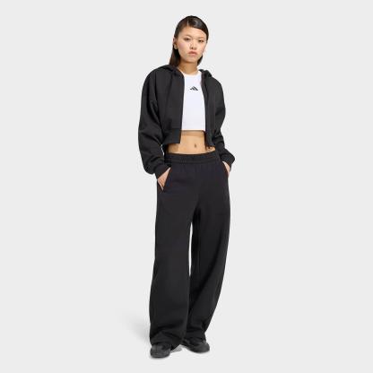 Women's adidas Essentials Contemporary Fleece Barrel Pants - Black