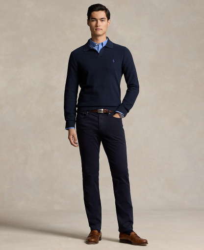 Polo Ralph Lauren Men's Varick Slim Straight Stretch Sateen Pants - Navy