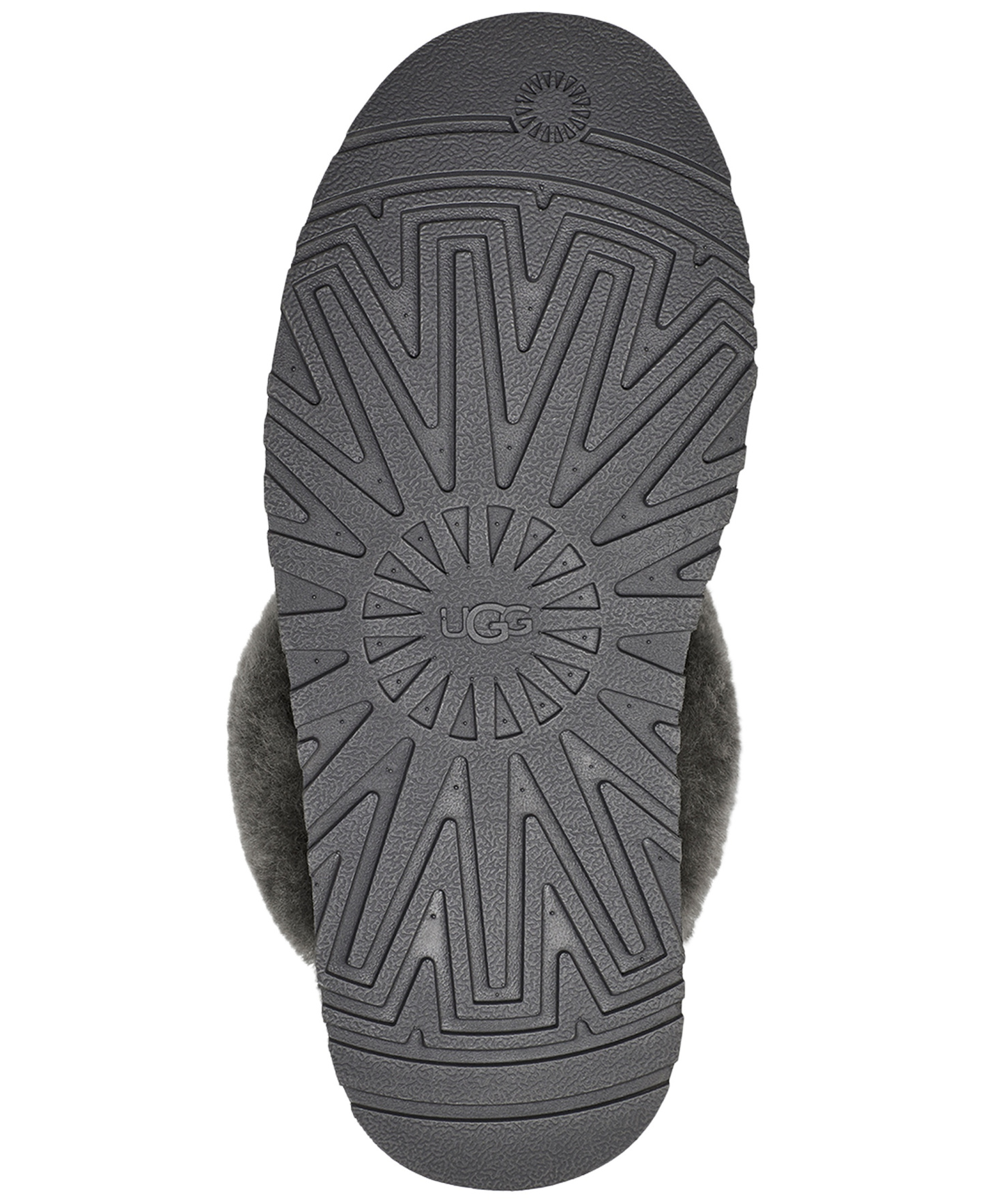 UGG® Women's Disquette Slip-On Clog Slippers - Charcoal