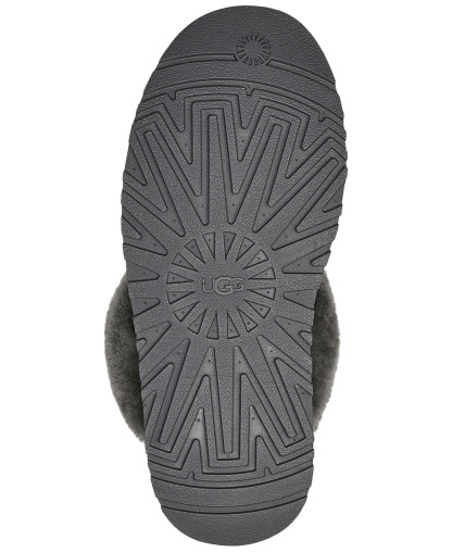 UGG® Women's Disquette Slip-On Clog Slippers - Charcoal