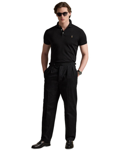 Polo Ralph Lauren Men’s Slim-Fit Soft Cotton Polo Shirt - Polo Black