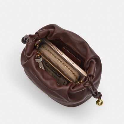 Faye Mini Drawstring Bag - Gold/Maple - view 5