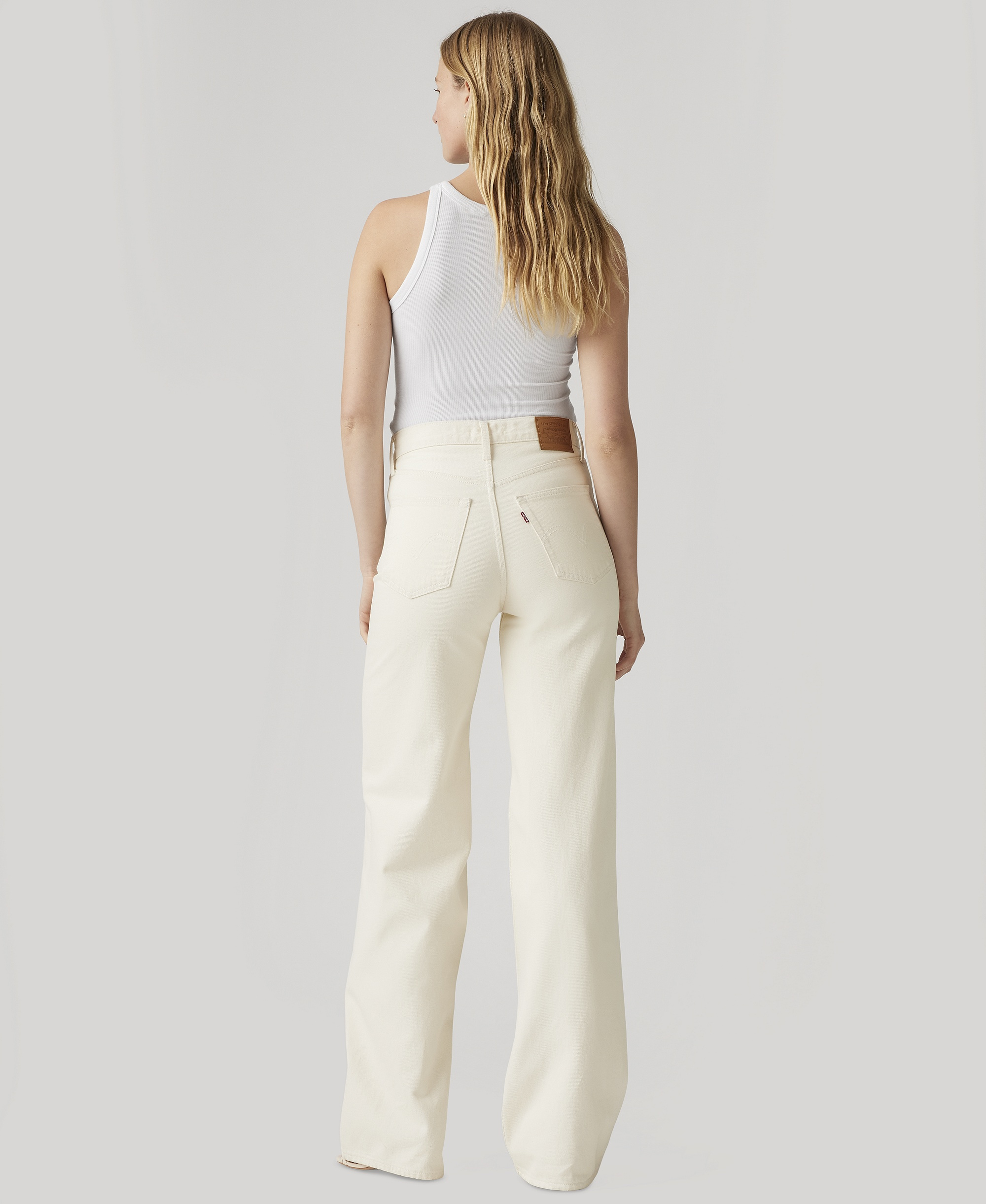 Levi's Premium Women's Ribcage Wide-Leg Jeans - Barely Freezing