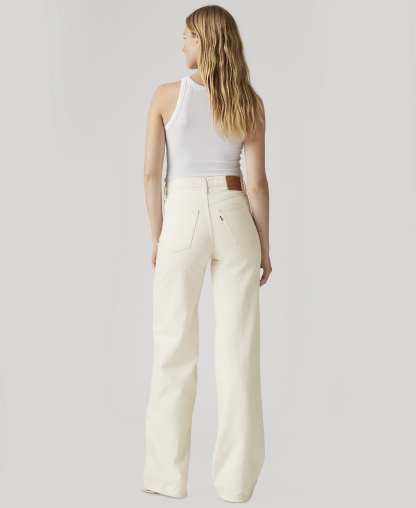 Levi's Premium Women's Ribcage Wide-Leg Jeans - Barely Freezing