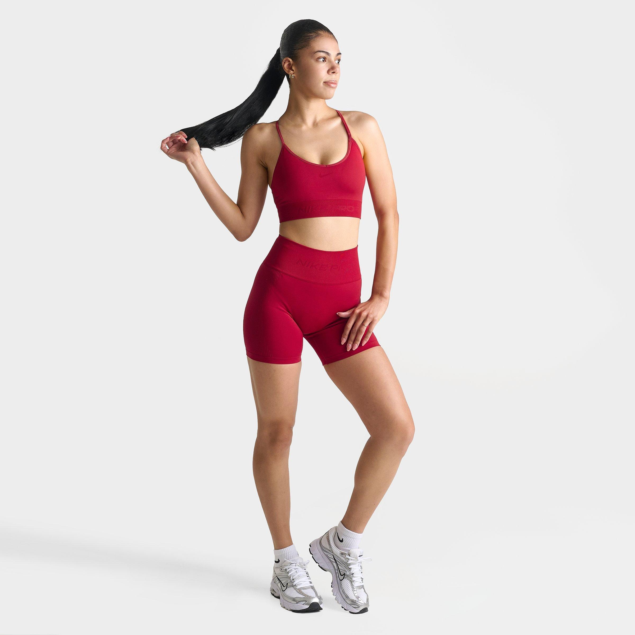 Women's Nithtke Pro Seamless Dri-FIT High-Waisted 5" Biker Shorts - Tough Red