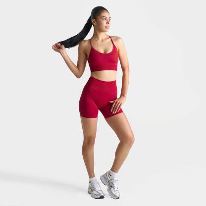 Women's Nithtke Pro Seamless Dri-FIT High-Waisted 5" Biker Shorts - Tough Red