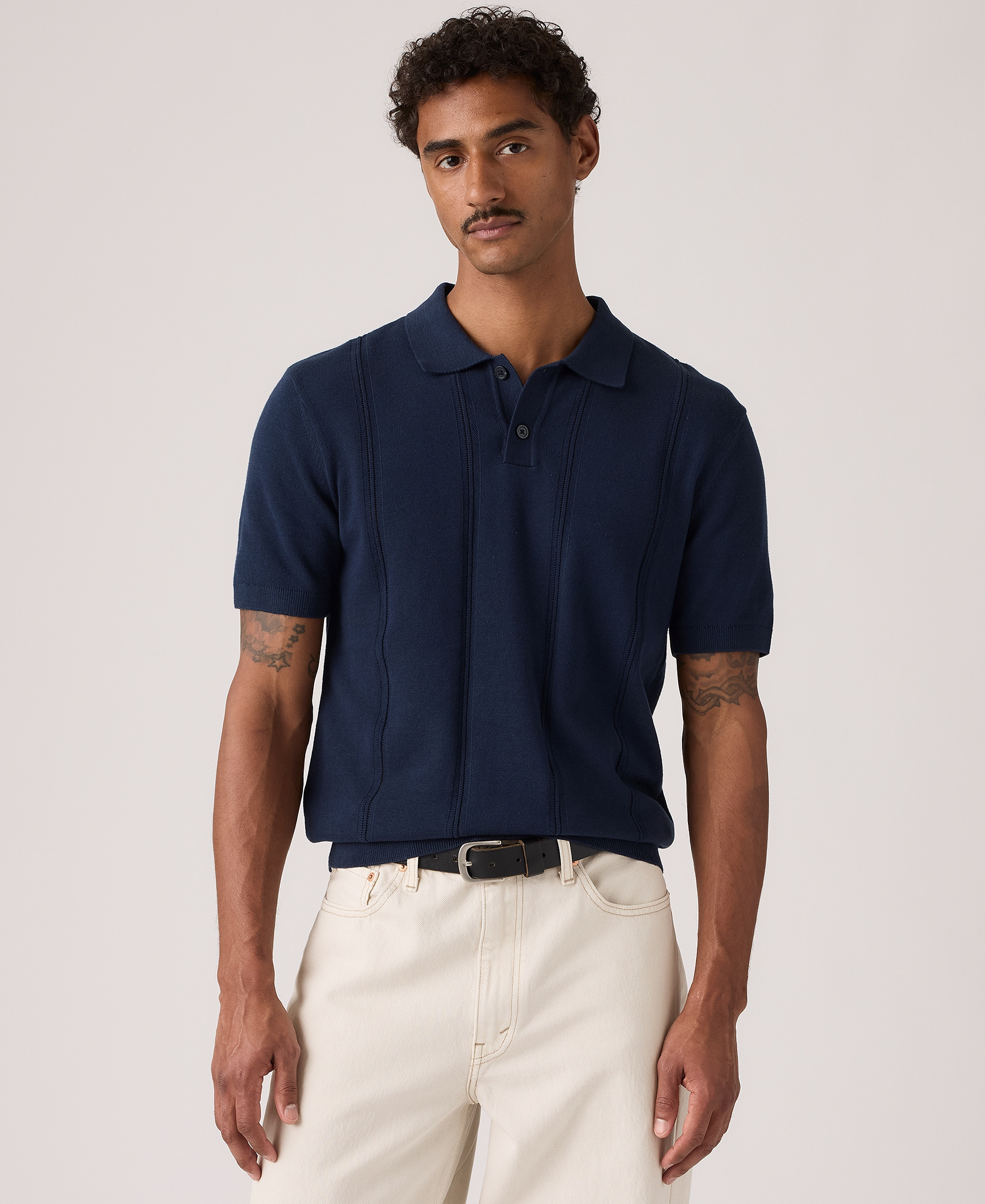 Levi's Men's Austin Polo Sweater - Navy