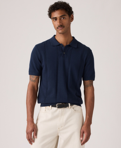 Levi's Men's Austin Polo Sweater - Navy