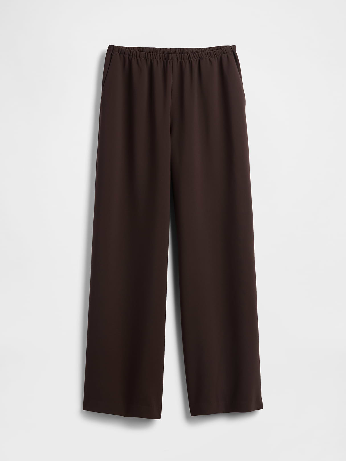 Easy Wide-Leg Pants - Terra brown