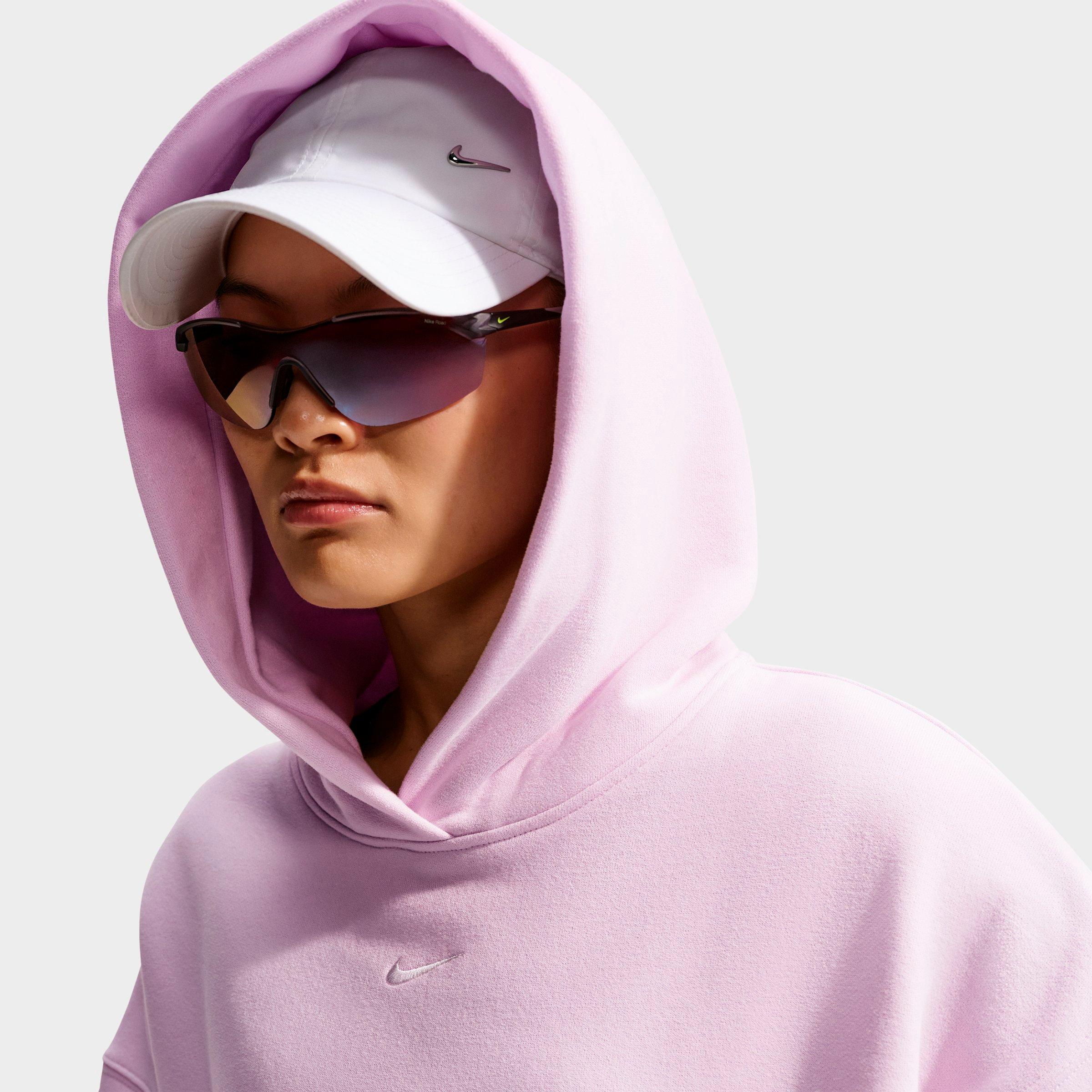 Women's Nithtke Studio Fleece Medium-Weight Camo Oversized Pullover Hoodie - Bleached Lilac/Sail