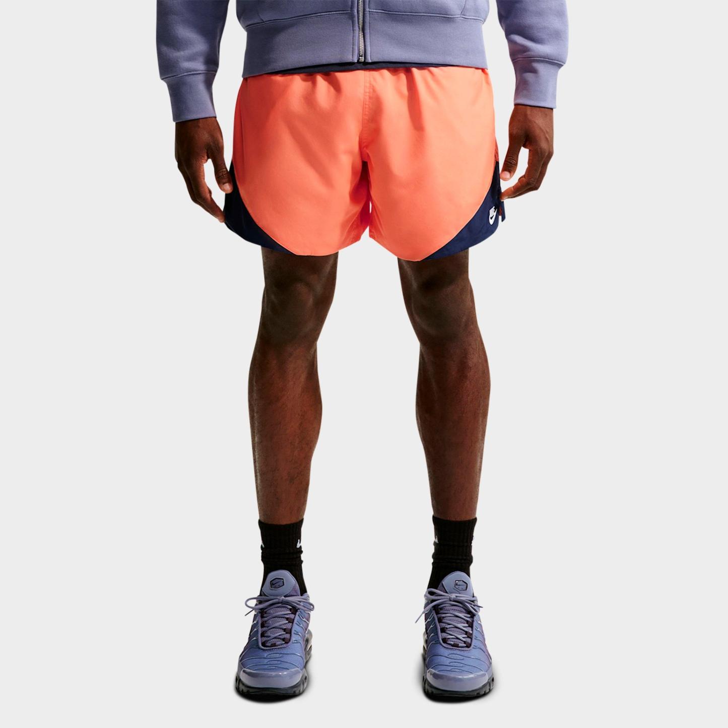 Men's Nithtke Windrunner Lightweight Woven Shorts - Orange Frost/Midnight Navy/White