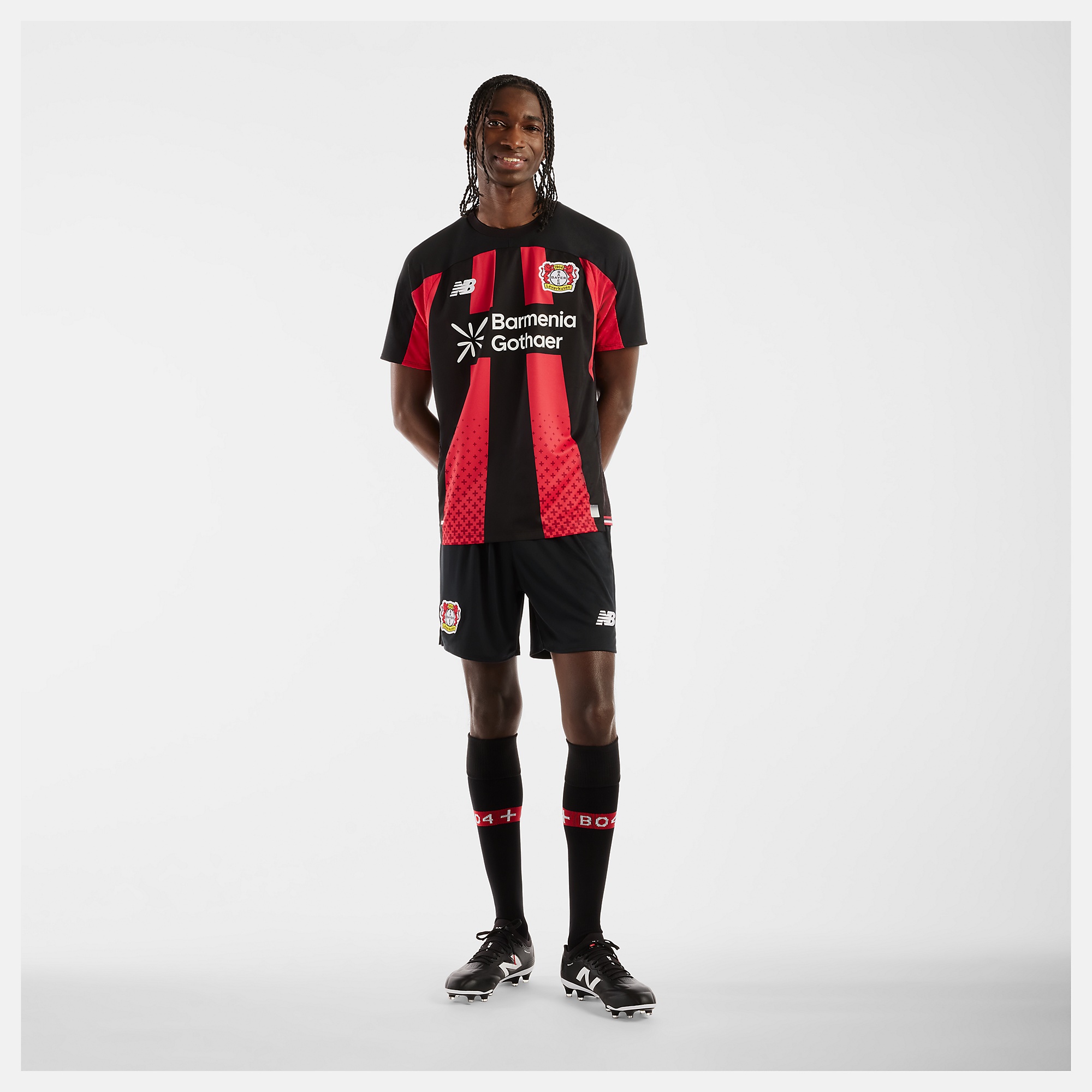 New Balance Bayer 04 26/27 Home Short Sleeve Jersey, MT6261IWHME
