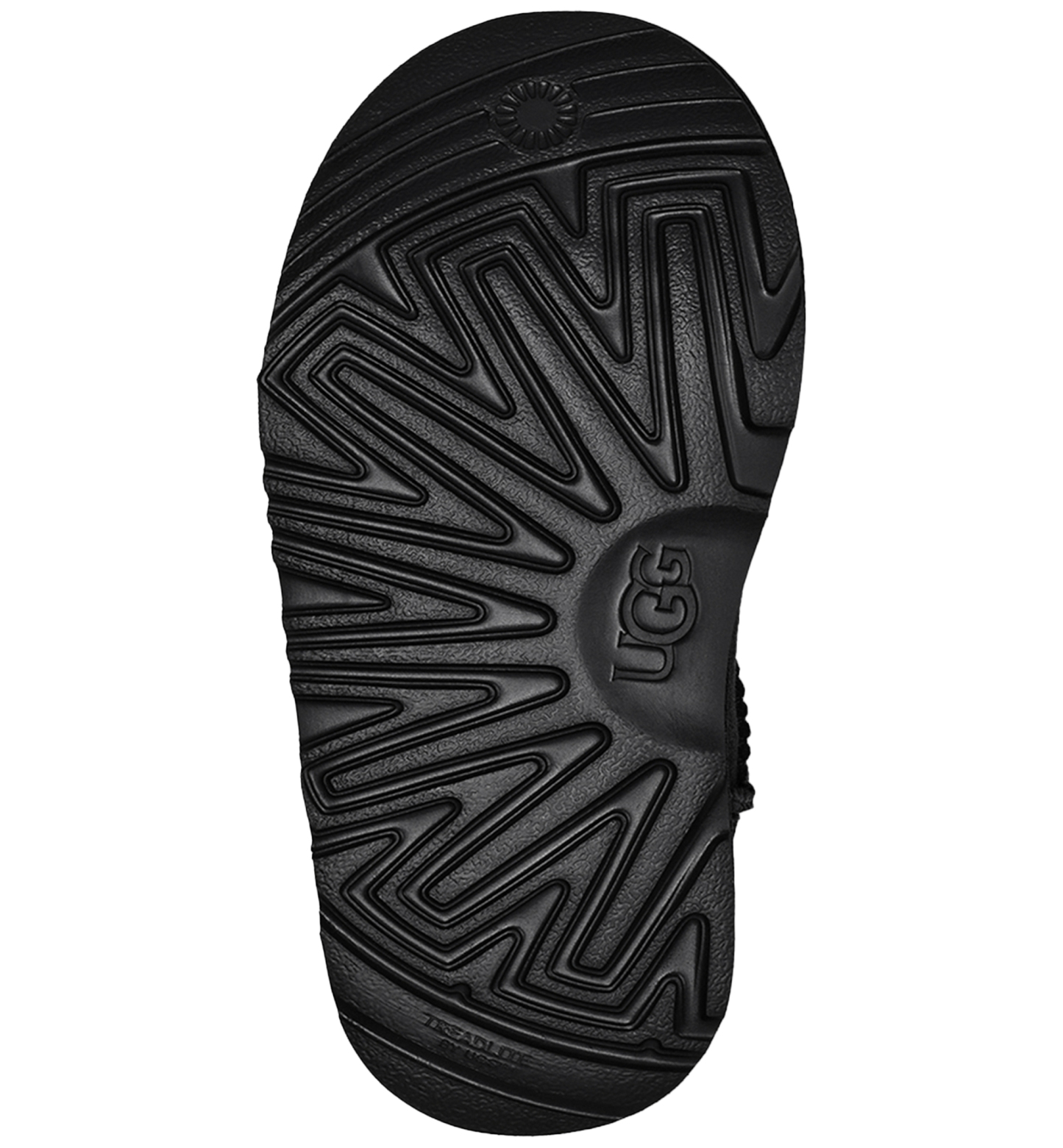 UGG® Toddler Kids Classic Mini II Round Toe Booties - Black