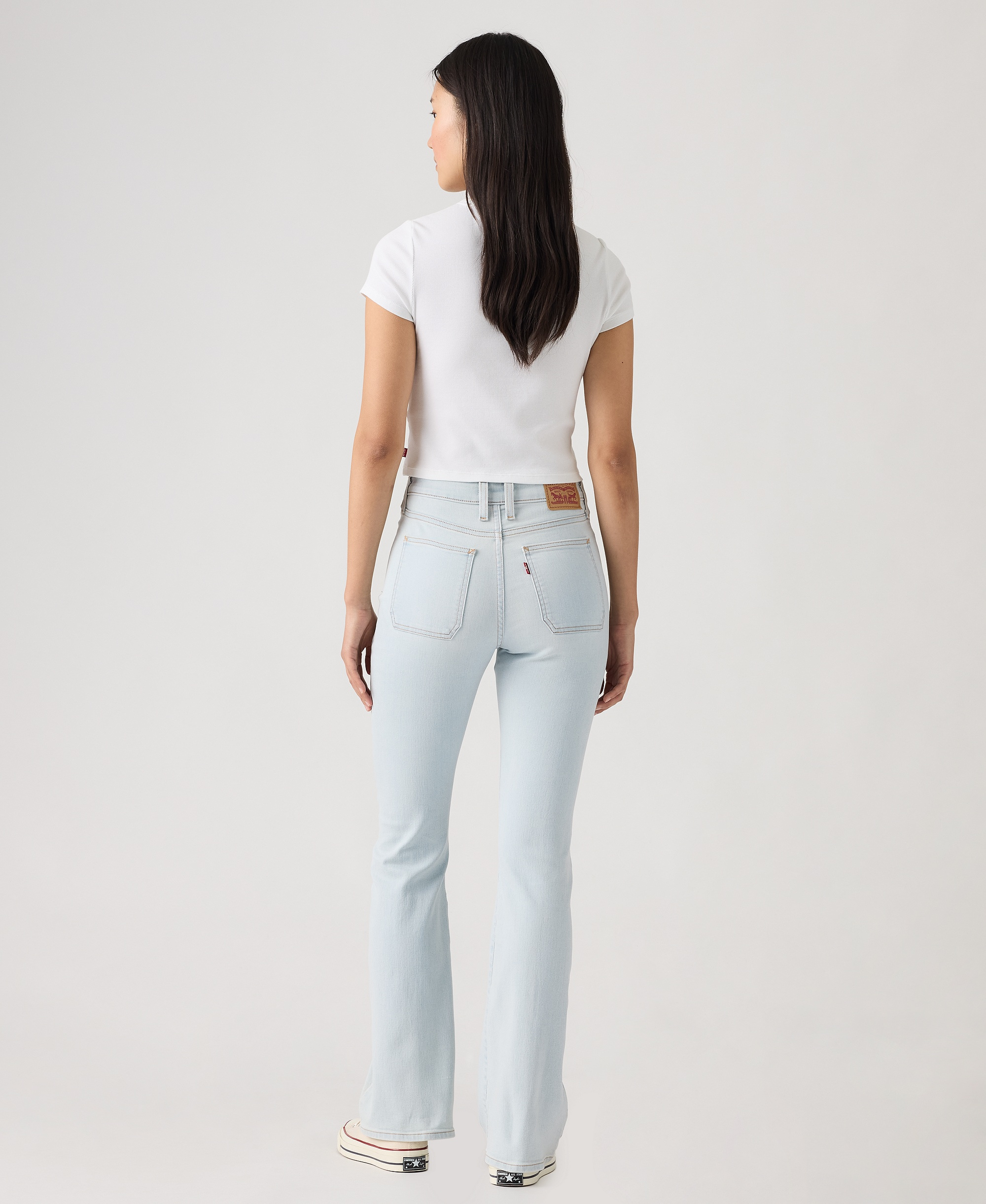 Levi's Women's 726 Patch Pocket High-Rise Slim-Fit Flare Jeans - Glance Around