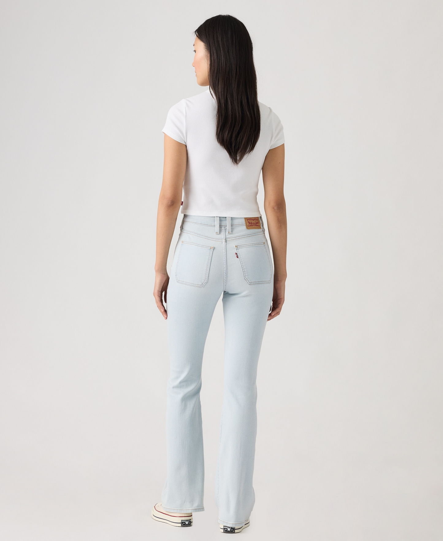 Levi's Women's 726 Patch Pocket High-Rise Slim-Fit Flare Jeans - Glance Around
