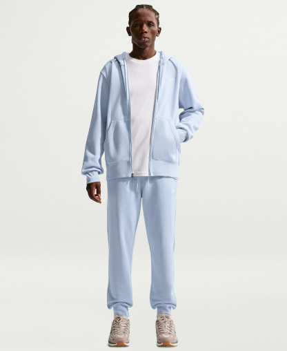 Nike Men's Full-Zip Fleece Regular-Fit Hoodie - Hydrogen Blue/White