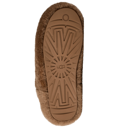 UGG® Women's Elea Fluffed Slip-On Slippers - Light Bronze