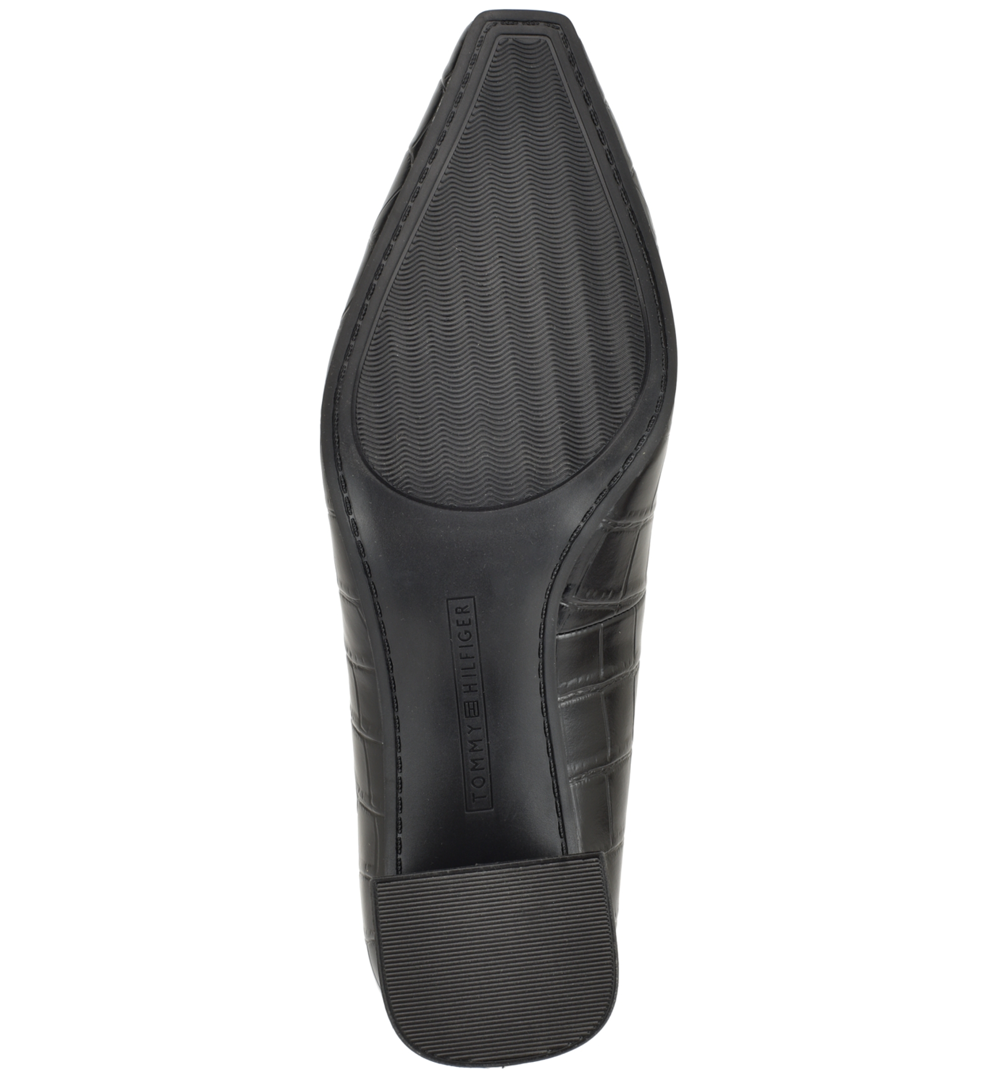 Tommy Hilfiger Women's Opheili Classic Block Heel Pumps - Black Croco
