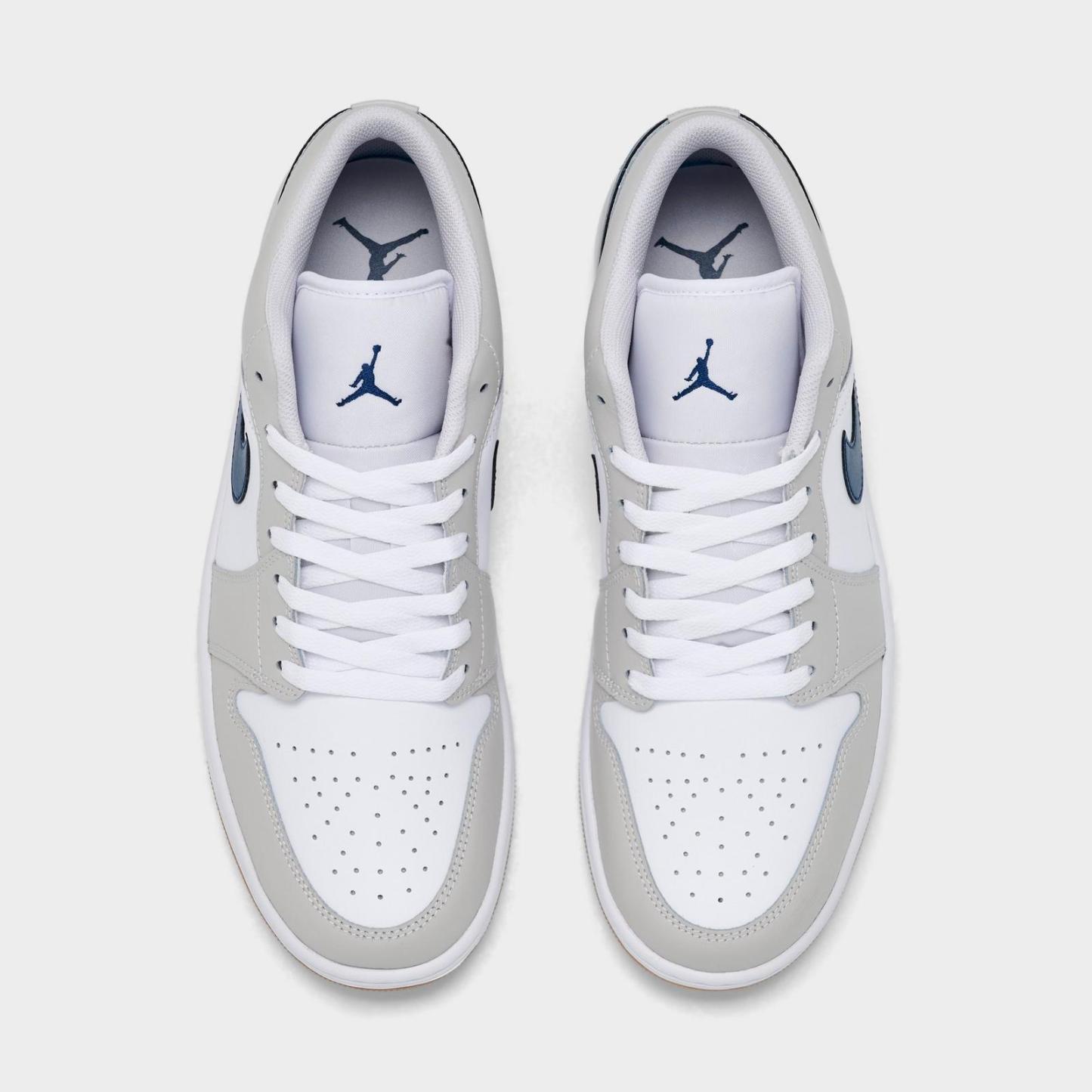 Men's Air Jordan Retro 1 Low Casual Shoes - Black/True Blue/Varsity Red/Summit White - view 5