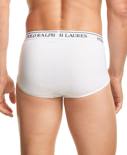 Polo Ralph Lauren Men's 4-Pack Classic-Fit Mid-Rise Briefs - White