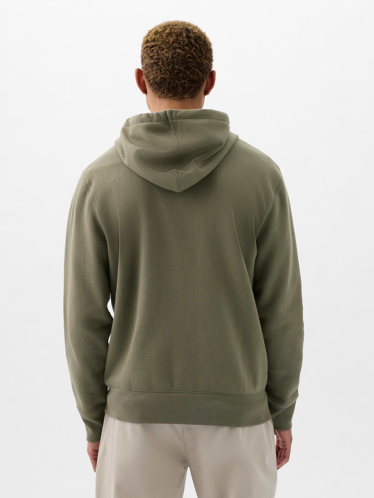 Adult VintageSoft Arch Logo Zip Hoodie - sage green