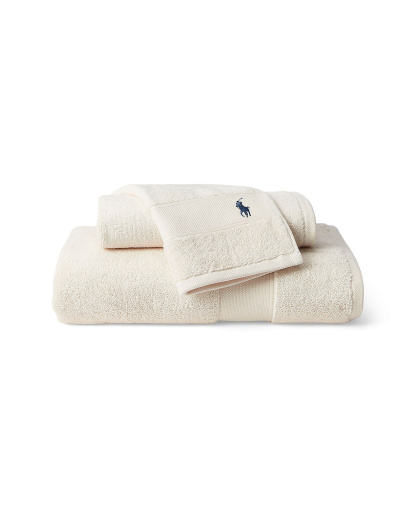 Polo Ralph Lauren Polo Player Cotton Bath Towel, 58" x 30" - White Sands