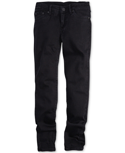 Levi's Big Girls 710 Super Skinny Denim Jeans - Deep Black